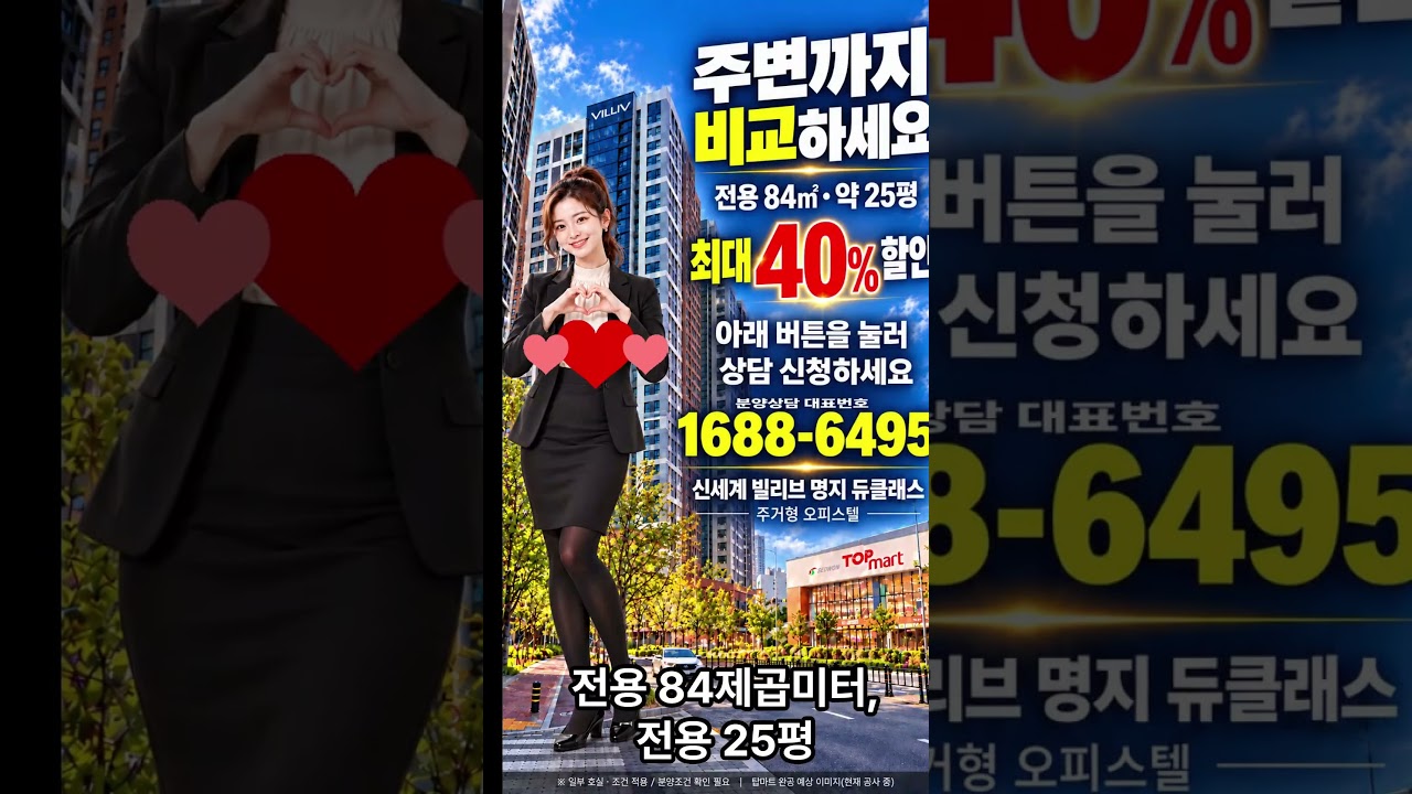 집만 보세요? 출퇴근·장보기까지 비교하세요 | 빌리브 명지 듀클래스 1편