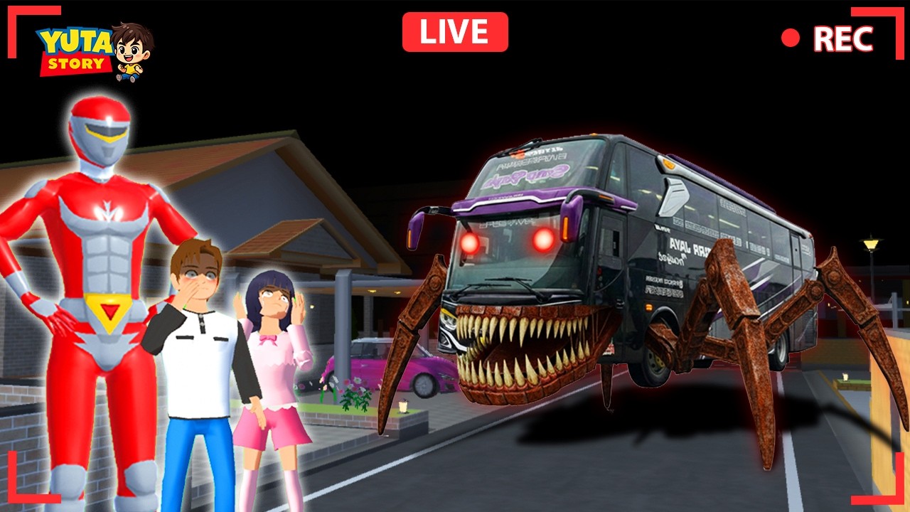 Yuta Mio Panik ada ANOMALI BUS BASURI BERKELIARAN di Kota Sakura 😱 | Sakura School Simulator