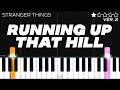 Kate Bush - Running Up That Hill | STRANGER THINGS | EASY Piano Tutorial