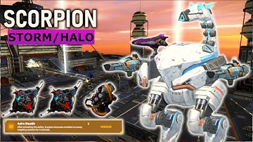 [WR] 🔥Techno Scorpion with Ash Skarsgard (Storm/Halo) Gameplay | War Robots