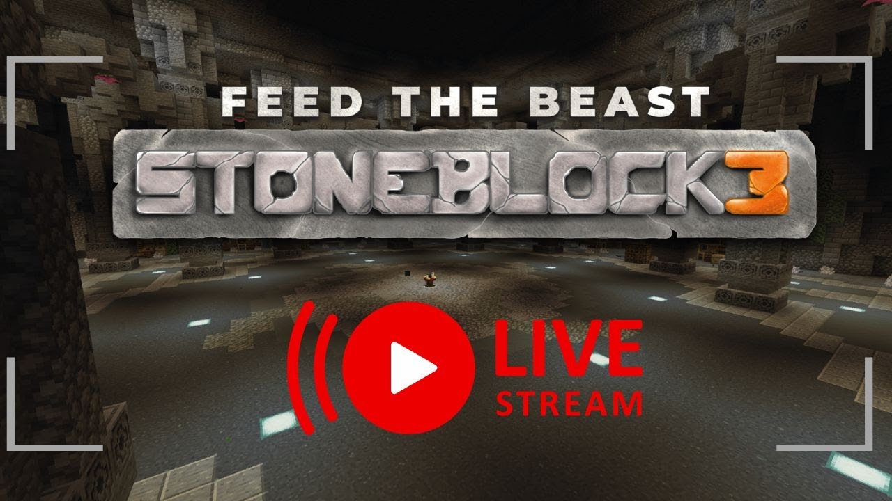 Nossa base FINALMENTE tem um NOME - FTB Stoneblock 3 Live 09/03/2023 ...