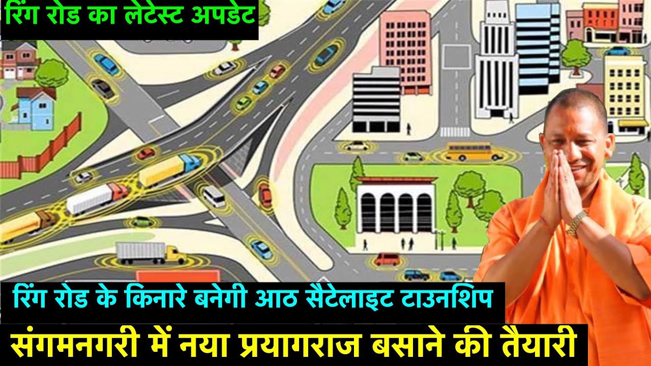 Prayagraj Ring Road Development For Kumbh 2025 | Prayagraj Township |  Prayagraj Inner Ring Road - YouTube