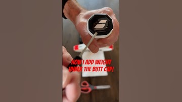 The BEST way to add weight under the butt cap! #tennisequipment