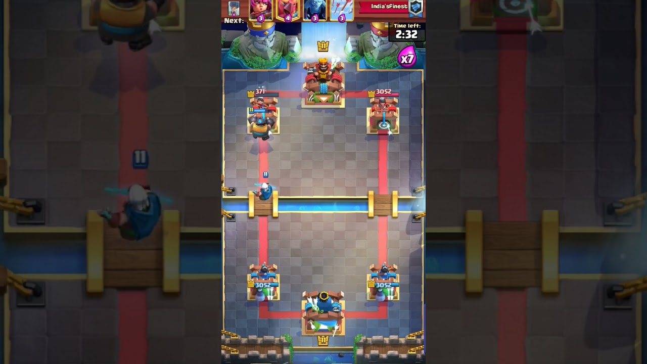 Can combo of both Mega Knight and Magic Archer 3 crown?? 