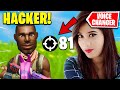 I Pretended to be a GIRL, and got called out for Hacking... (Fortnite)