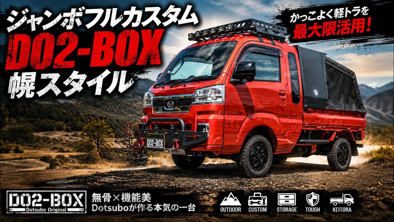 とらぼるたんページ　追加分 ハイゼットジャンボ】新車購入からフルカスタム！DO2-BOX幌スタイル