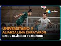 ⚽ Universitario y Alianza Lima empataron en el clásico femenino
