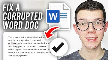 How To Recover A Corrupted Word File - Full Guide