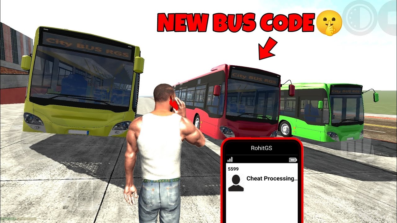 Finally New Bus Cheat Code🤩in Indian Bikes Driving 3d||Indian Bike ...