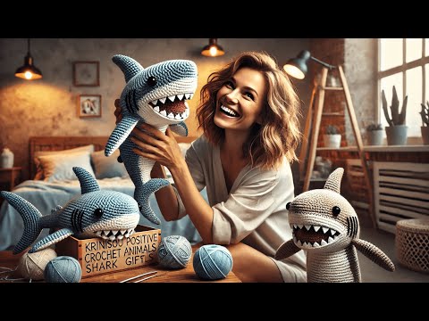 🦈 Krinisou Positive Crochet Animals Shark Gifts Review 🧸