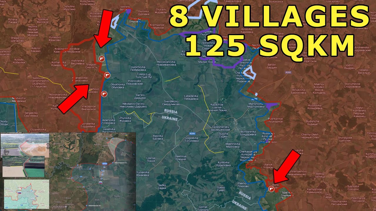 Russian Counterattack Recaptures 8 Villages Totalling 125SQKM - YouTube