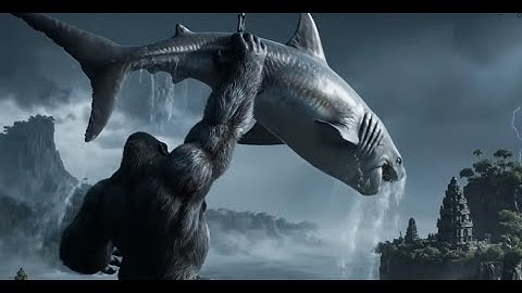 KONG VS MEGALODON: The Ocean Deep Sea Battle ! | King Kong Movie