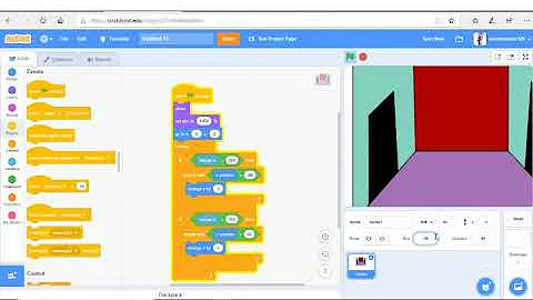 How to make a scrolling office for FNAF on scratch