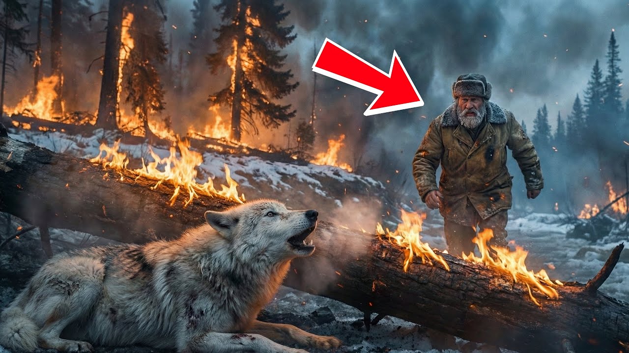 Лесник бросился в огонь, спасая волка. То, как зверь отблагодарил его, заставит вас рыдать!