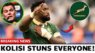 😱IT’S OFFICIAL! KOLISI AMAZES EVERYONE! HAPPENED THIS AFTERNOON | SPRINGBOKS NEWS