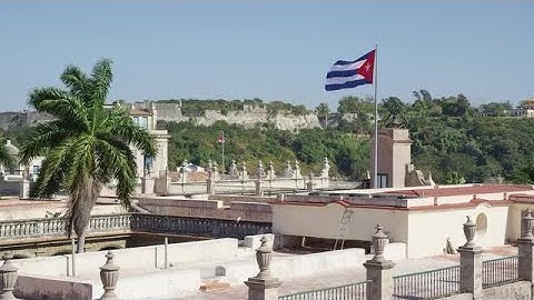 Cuban Flag Stock Video