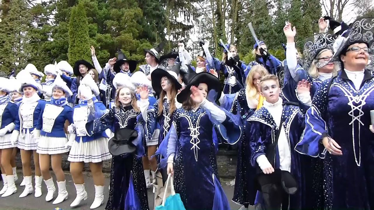 Fastnachtszug 2016 in Höhr-Grenzhausen mit der KG Grau-Blau