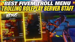 The BEST FiveM TROLLING Mod Menu For RedEngine (Nexus RP Trolling + Showcase) Update