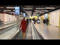 Schiphol Airport Amsterdam, Walking from Gate G10 to Gate E24