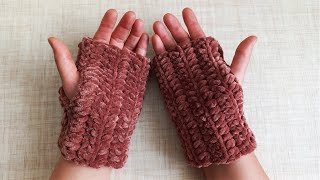 Crochet fingerless gloves | How to crochet fingerless gloves by Poplar Crochet 395 views 8 months ago 5 minutes, 7 seconds