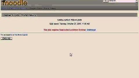 Introduction to LockDown Browser for Moodle (manual launch)