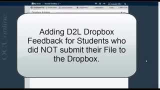 Dropbox Feedback, Even With no Dropbox Submission (D2L 10.3)