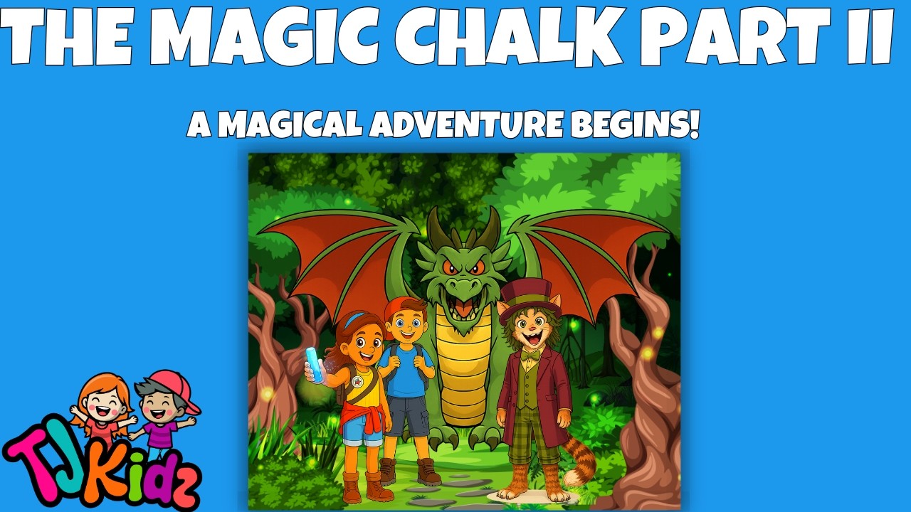 The Magic Chalk Part II | Jack & Maddie Rescue The Chatter from Drago! | TJKidz Super Fun Stories The Magic Chalk Part II | Jack & Maddie Rescue The Chatter from Drago! | TJKidz Super Fun Stories