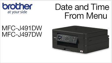 Resetting the Date and Time – Brother MFCJ497DW or MFCJ491DW