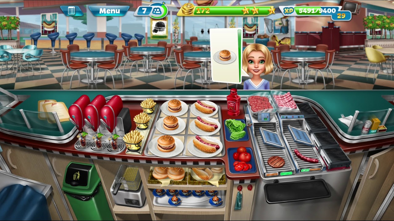 Cooking fever: fast food court:level 3 - YouTube