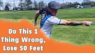 Incorrect Head Position Will Cost You 50 Feet of Backhand Driving Distance in Disc Golf