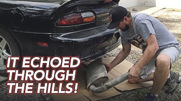V6 Camaro Muffler Delete - Straight pipe - It