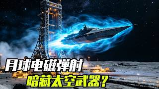月球电磁弹射看着运矿石，实则暗藏太空武器？【科学火箭叔】#电磁弹射 #载人登月 #太空工厂 #发明