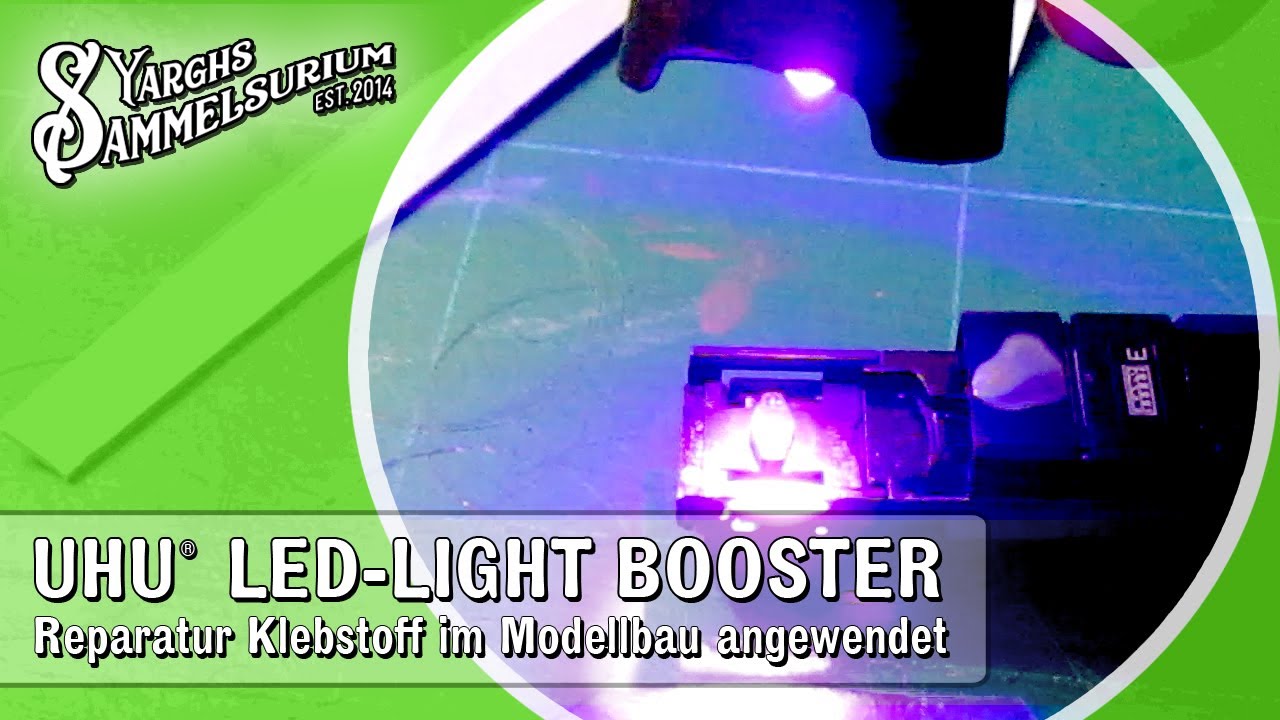 Werkstatt UHU LED-Light Booster - Reparatur Klebstoff im Modellbau - UV  Resin Kleber - YouTube