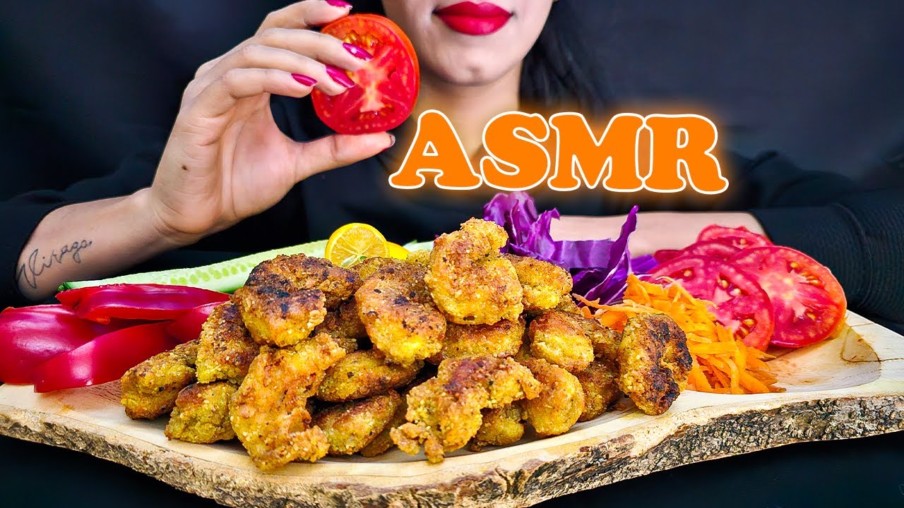 NO CARB BELICIOUSNESS🍤 : ASMR EATING SOUNDS : NO TALKING : QUEEN ASMR💋