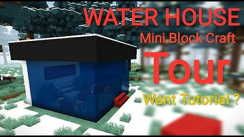 Mini Block Craft | How to make Water house