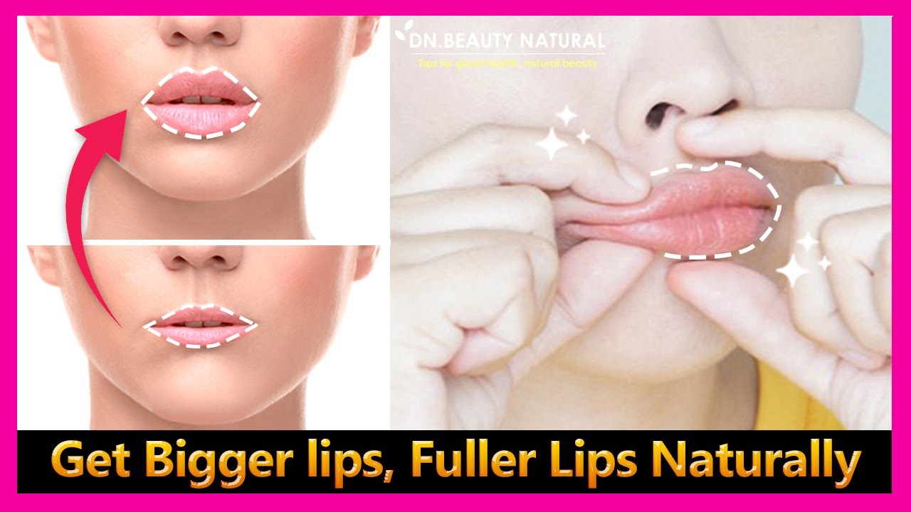 How to get Plump Lips Bigger Lips and Fuller Lips Naturally No surgery filler Lips exercises