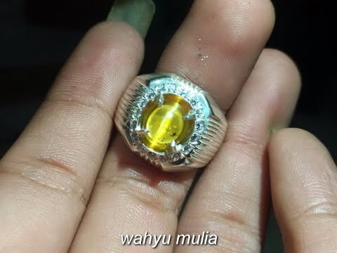 Batu Mulia Specrolite Cat Eye Oval Cabochon 8.00 carat. 