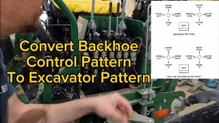 How To Change JD 1025R 260 Backhoe From ISO To SAE Control Pattern