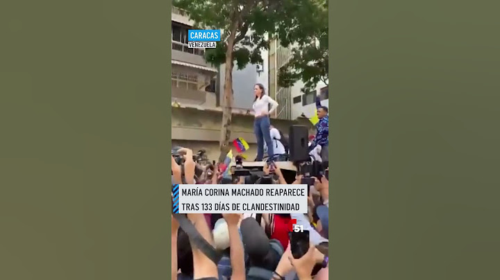 María Corina Machado reaparece en #Caracas tras 133 días de clandestinidad