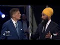 Leaders' Debate: Singh tells Bernier he shouldn't be welcomed on debate stage