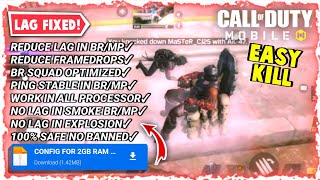 COD MOBILE CONFIG *NO LAG* BR/MP FOR 2GB RAM | SEASON 1 | FIX LAG COD MOBILE | GAMERDOES screenshot 2