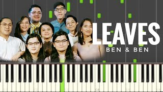 Video thumbnail of "Leaves | Ben&Ben | Piano Tutorial"