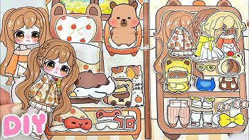 🌸 Tutorial 🌸 Capybara X Gacha Book DIY #gamebook #paperdiy #quietbook