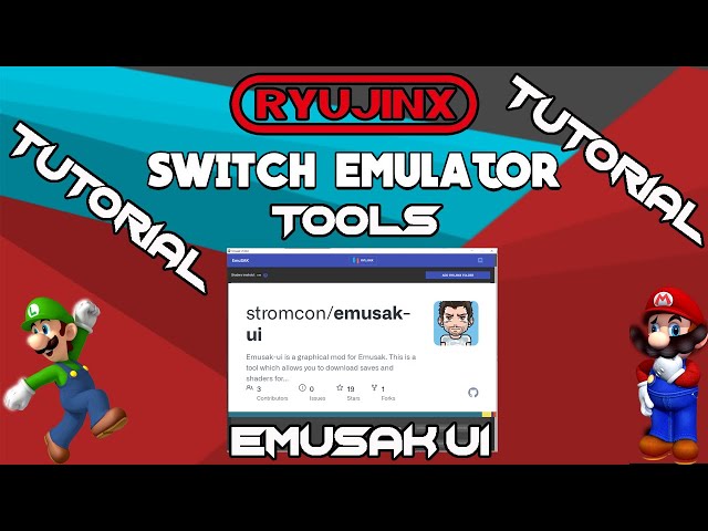 Ryujinx Tools Using Emusak UI Tutorial (Discontinued) 