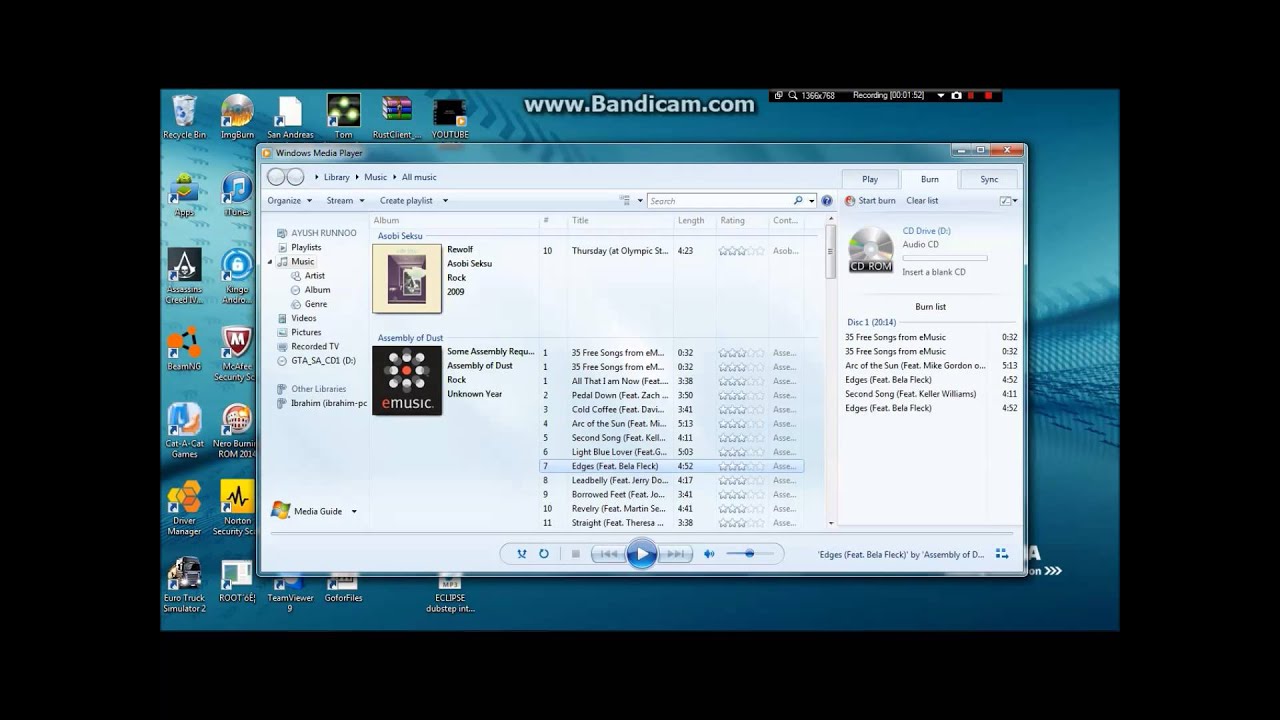 how to use media player to play cd windows 10