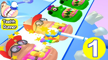Teeth Runner Level 1-7 | All Levels Gameplay Android,ios