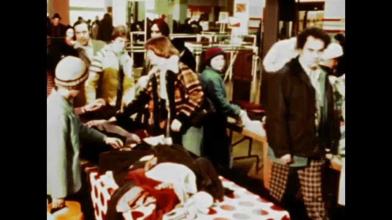 Footage of Eaton's Queen Street Farewell Sale and New Eaton Centre Store (ca. 1976)
