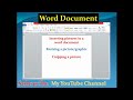 Inserting,resizing,cropping a picture in a word document || Part 1 || Mudasir Voice ||