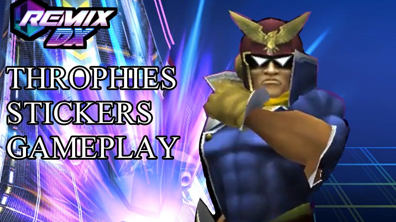 F-Zero Trophies Stickers and Gameplay in Project EX Remix DX - YouTube
