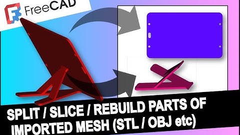 Freecad v1: STL-bestanden wijzigen/bewerken | Onderdelen uit STL splitsen | Patreon-vraag